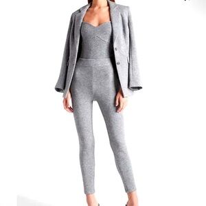 High waisted luxe texture leggings and matching bralette